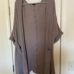 Drapery oversized knit cardigan